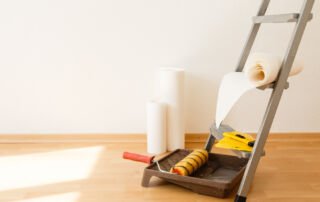 Glasweefselbehang of stucen.