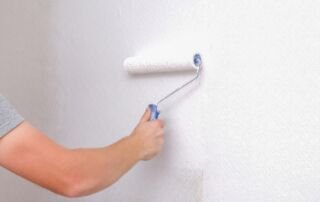 Glasweefselbehang verven.