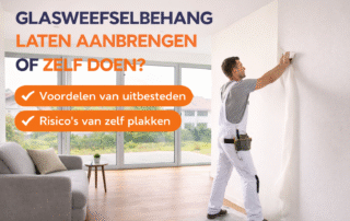 glasweefselbehang laten aanbrengen door behanger in nieuwbouwwoning strak resultaat zonder fouten.